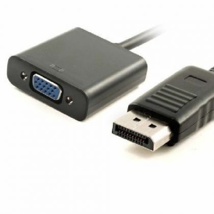 DisplayPort DP Male To VGA Female Cable Adapter Black Thriftking