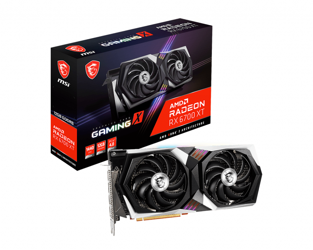 MSI Gaming Radeon RX 6700 XT 12GB GDDR6 PCI Express 4.0 x16 Video Card RX  6700 XT GAMING X 12G