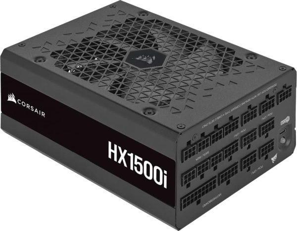 CORSAIR HX1500i Fully Modular Ultra-Low Noise ATX Power Supply - ATX 3.0 & PCIe 5.0 Compliant - Fluid Dynamic Bearing Fan  80 PLUS Platinum Efficiency