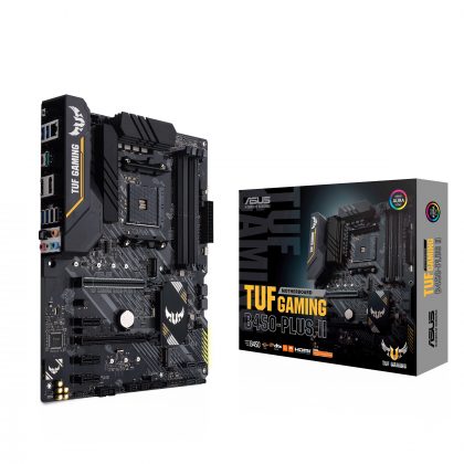 ASUS Motherboard TUF GAMING B450-PLUS II AMD AM4 B450 Max128GB DDR4 PCIe ATX Retail