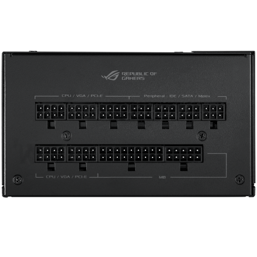 Rog System Unit Design ASUS ROG STRIX 1000W ROG-STRIX-1000G ROG heatsinks Axial-tech fan ...