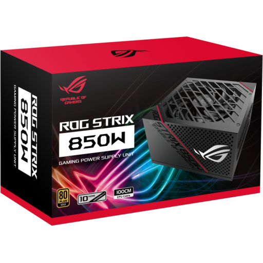 Rog System Unit Design ASUS ROG STRIX 1000W ROG-STRIX-1000G ROG heatsinks Axial-tech fan ...