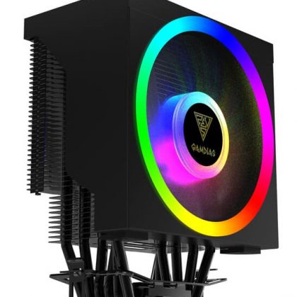 GAMDIAS BOREAS M1 610 ARGB CPU Cooler with 120mm PWM Fan and RGB lighting