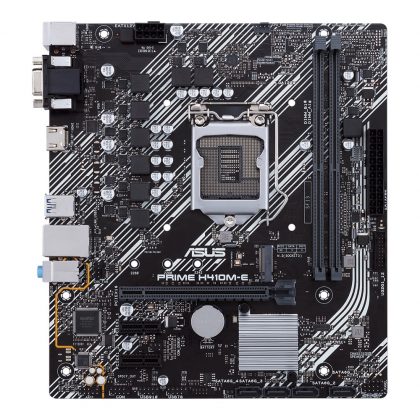 ASUS Motherboard PRIME H410M-E LGA1200 H410 DDR4 64GB PCI Express HDMI/D-Sub Windows 10 micro-ATX Retail