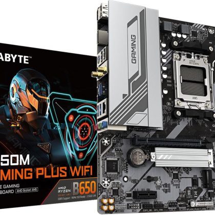 Gigabyte MB B650M GAMING PLUS WIFI B650 AM5 Max192GB DDR5 Micro ATX Retail