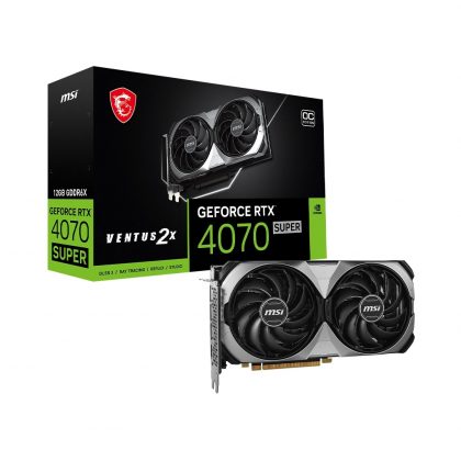 MSI Video Card G4070S12V2C RTX 4070 SUPER 12G VENTUS 2X OC 12G G6X Retail