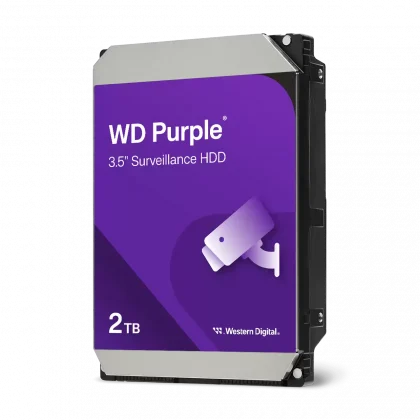 WD Purple WD20PURZ 2 TB Hard Drive 3.5″ Internal SATA 600 Video Surveillance System Device Supported 7200rpm