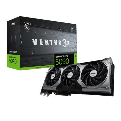 MSI GeForce RTX 5090 32G VENTUS 3X OC GDDR7 32GB PCI-E 512 bit 16-pin, HDMI 2.1b, 3xDisplay Port 2.1b