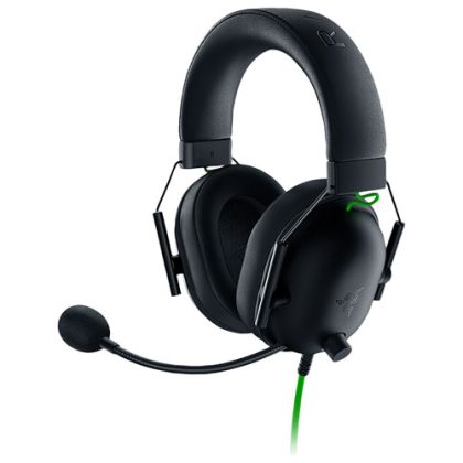 Razer BlackShark V2 X Gaming Headset with Microphone – Black/Green