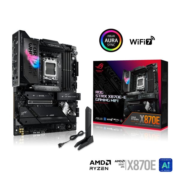 ASUS MB ROG STRIX X870E-E Gaming WIFI AMD X870E AM5 max192GB DDR5 ATX Retail