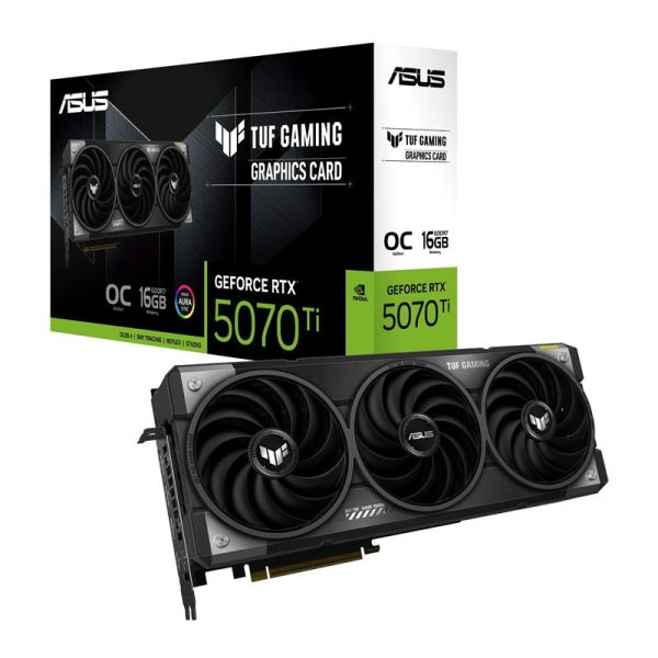 ASUS TUF Gaming GeForce RTX 5070 Ti 16GB GDDR7 OC Edition Gaming Graphics Card TUF-RTX5070TI-O16G-GAMING