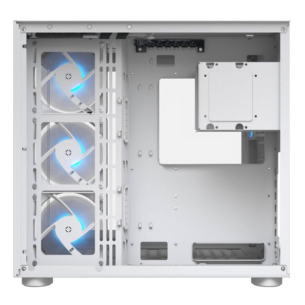Cougar FV150 RGB Mid Tower ATX Computer Case, Tempered Glass Side Panel, 4 x 120mm ARGB Fans Pre-Installed, White - Image 9