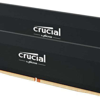 Crucial Pro 32GB DDR5 RAM Kit (2x16GB) CP2K16G60C36U5B Black, CL36 6000MHz, Overclocking Desktop Gaming Memory, Intel XMP 3.0 & AMD Expo Compatible