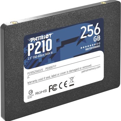 Patriot P210 SATA 3 256GB SSD 2.5 Inch Internal Solid State Drive  – P210S256G25