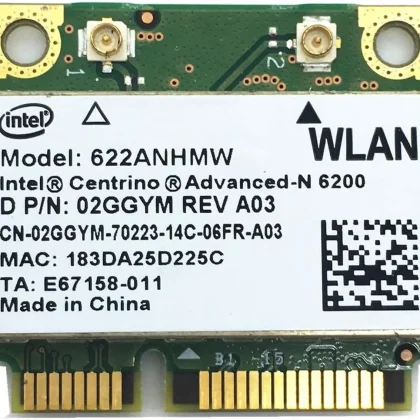 10Pack Seal in the Box Intel 6200 622ANHMW Dual Band (2.4 GHz and 5 GHz) 2×2 MINI PCI-E 300Mbps card